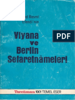 (Anı) Ahmed Resmî Efendi - Viyana Ve Berlin Sefaretnâmeleri PDF