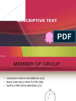 Members, Descriptive Text Structure, and Examples