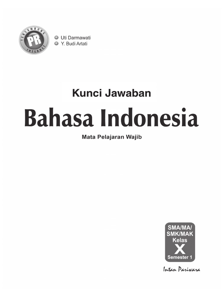 Kunci Pr Bahasa Indonesia 10a K 13 Kunci Pr Bahasa Indonesia 10a K 13