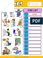 Jobs Esl Vocabulary Write The Words Worksheet For Kids PDF