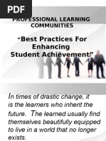 Professional Learning Communities ": Best Practices For Enhancing Student Achievement"