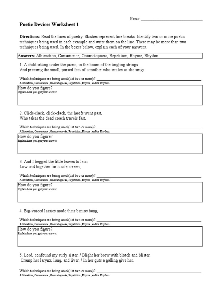 Worksheets Literary Elements Worksheet workbooks literary elements worksheets free printable poetic devices worksheet 01 rhyme poetry