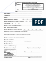 Domiciliation Bancaire PDF