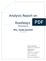 Roadways Report Analysis