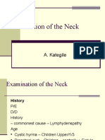 Examination of The Neck: A. Kategile