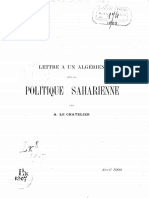 P Lettre À Un Algérien Sur Le Chatelier