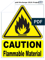 Caution - Flammable Material