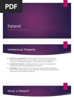 Patent: Presented by Saad Farooq