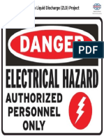 Danger - Electrical Hazard Authorized Personnel Only