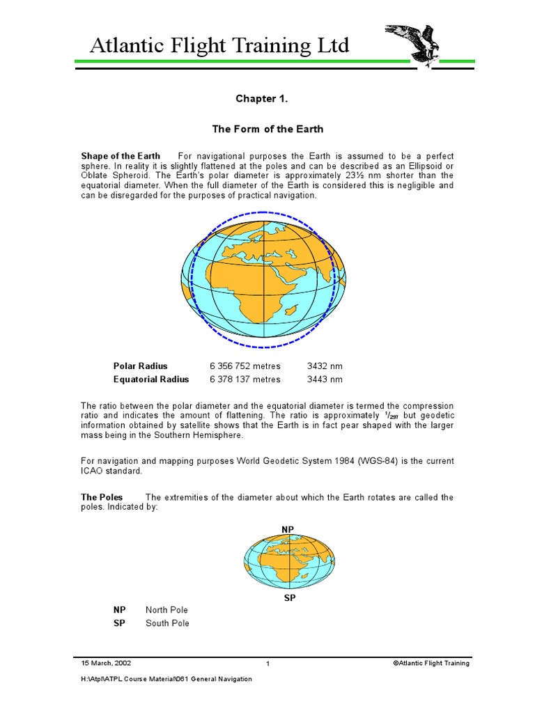 Chapter 01 - The Form of The Earth | PDF | Equator | Latitude