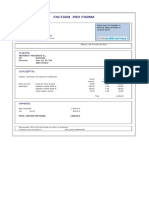 Factura Proforma Modelo de Plantilla y Definicion