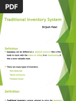 Traditional Inventory System