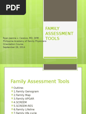 Family Assessment Tools Final