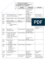 TENTATIF PROGRAM Majlis Persaraan Pengetua