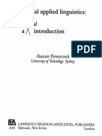 2001 PENNYCOOK Critical Applied Linguistics Intro-1