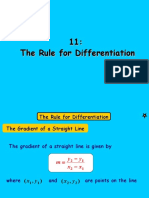 11 The Rule For Differentiation