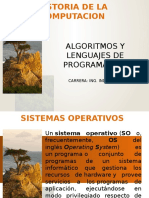 Algoritmos y Lenguajes de Programacion Sistemas Operativos UNIDAD 1 TEMA 1.2
