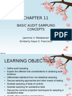Basic Audit Sampling Concepts: Jasmine V. Malabanan Kimberly Kaye O. Francisco