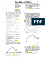 Repaso de geometría II con ejercicios resueltos de triángulos, cuadriláteros, polígonos y circunferencias