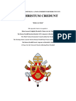 Roman Pontiff Emeritus Benedict XVI Apostolic Letter Signed