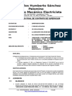 Informe de Liquidación Supervision Final