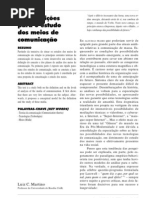 MARTINO, Luiz C. – Contribuições para o Estudo dos Meios de Comunicação