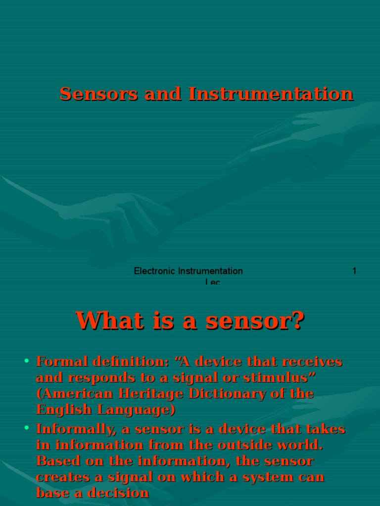 Understanding Sensors in Instrumentation | PDF