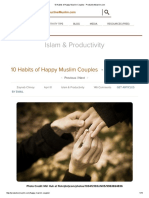 10 Habits of Happy Muslim Couples - ProductiveMuslim
