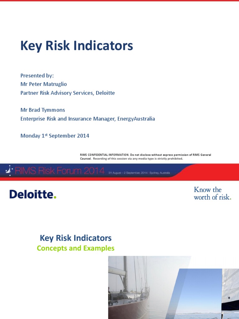 Key Risk Indicators Risk Strategic Management