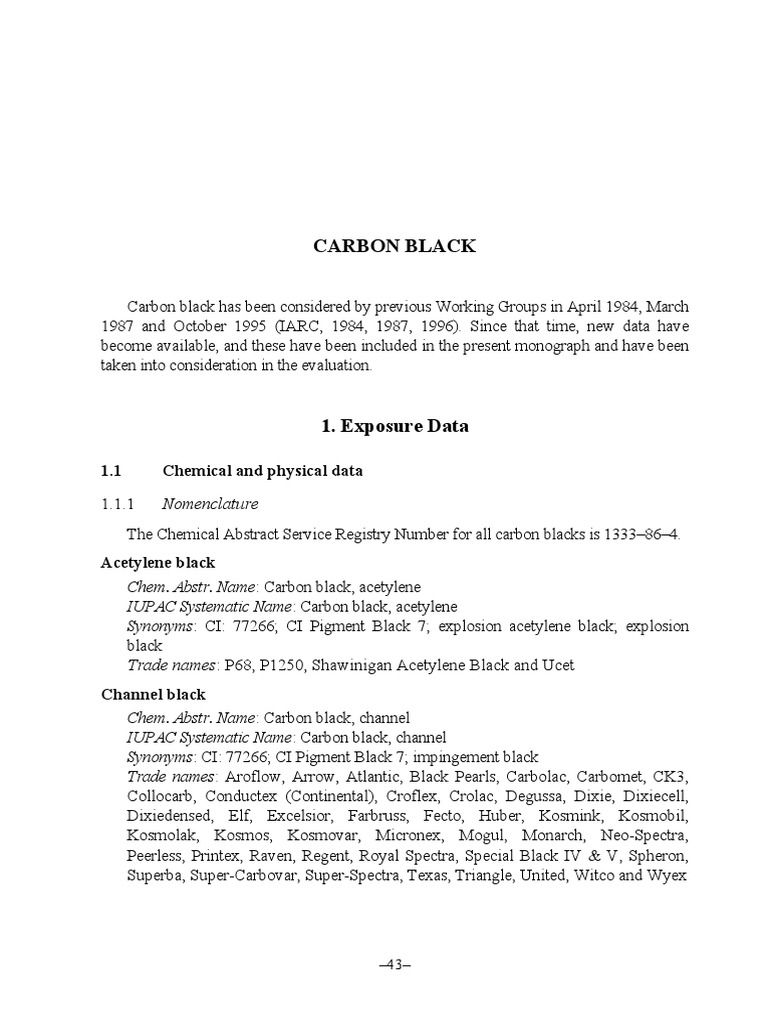 Carbon Black | PDF