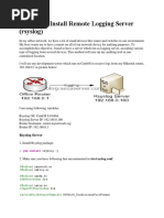 CentOS Install Remote Logging Server