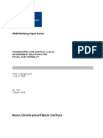 Frameworks for Central–Local Government Relations and Fiscal Sustainability