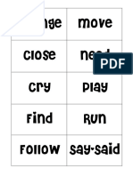 Verb Cards