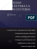 Estrategias Digitales para La Gestión Cultural