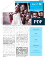 UNICEF RDC Note d’information sur la situation des enfants en RDC