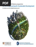 Mphil in Engineering For Sustainable Development Brochure