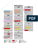 Master in Finance Calendar