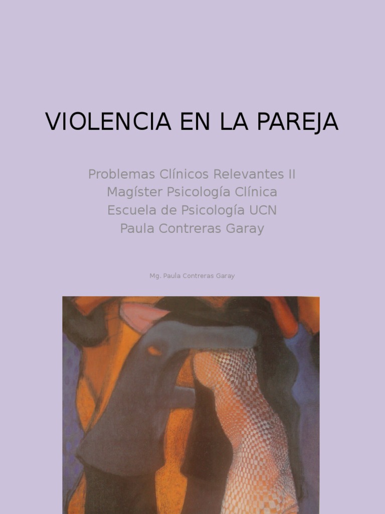 Violencia en Pareja: Tipos y Terapia | PDF | Violencia | Comportamiento