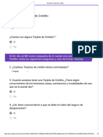 Encuesta: Tarjeta de Crédito