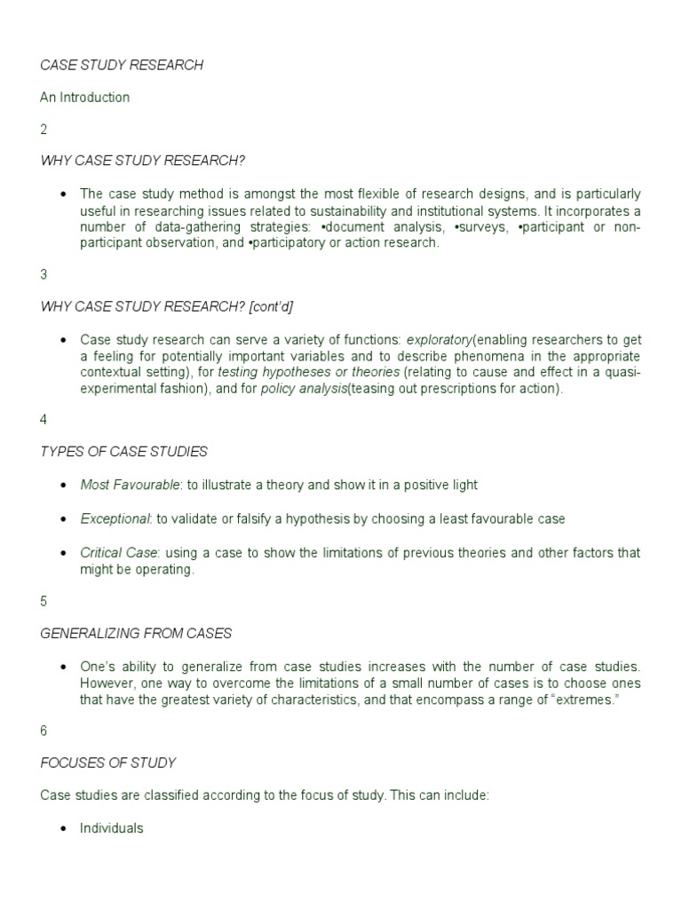 Case Study Research PDF