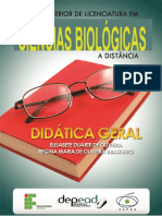 Didatica Geral - Livro Ciencias biologicas