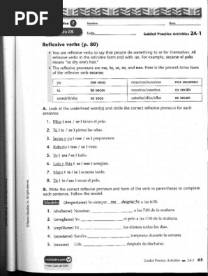Reflexive Verbs Capítulo 2A What is a reflexive verb?  To say 