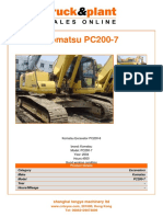 Komatsu PC200-7: Shanghai Tengye Machinery LTD