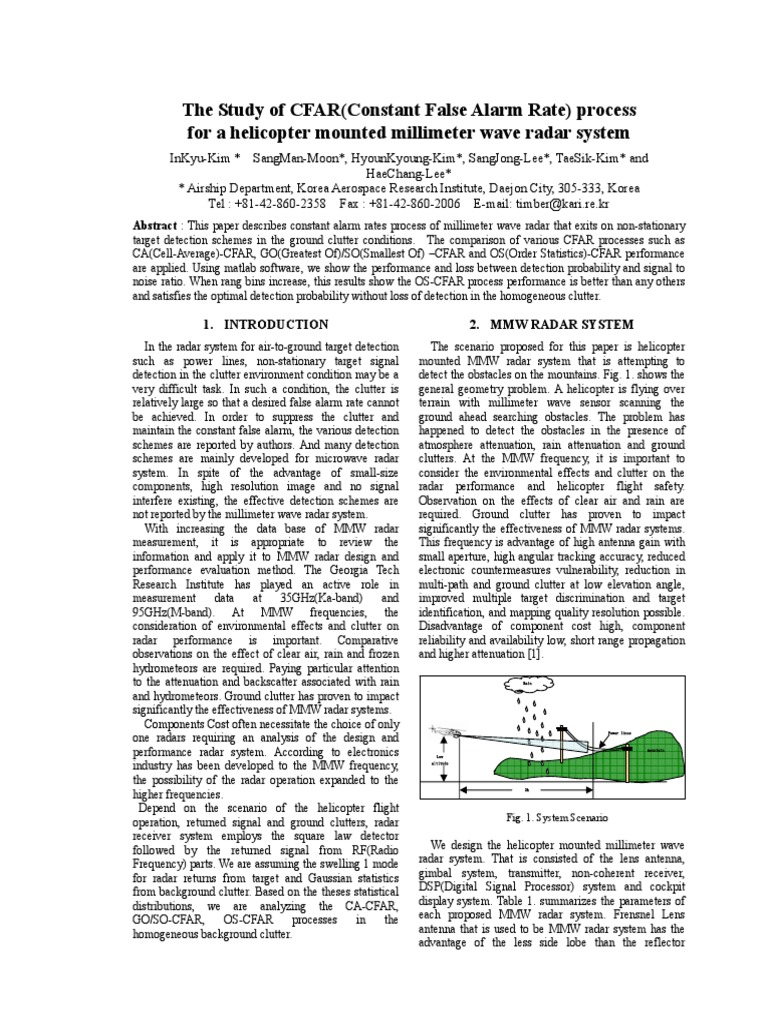 06The Study of CFAR Constant False Alarm Rate Process Fo PDF