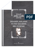John Locke - İnsanın Anlama Yetisi Üzerine Bi Deneme I-II