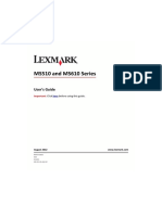 Lexmark MS610 - User's Guide