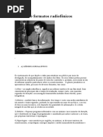 Gêneros e Formatos Radiofônicos
