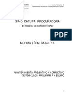 NTA-16 Mantenimiento Vehi