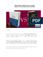 Editorial Que Publicó Biblia Satánica Ahora Compró Biblia Cristiana