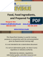 Food, Food Ingredients, and Prepared Food: Margaret Akin 308-633-2234 Steve Drzaic 402-595-2078